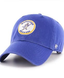 Milwaukee Brewers 47 Brand Cooperstown Blue Clean Up Adjustable Hat
