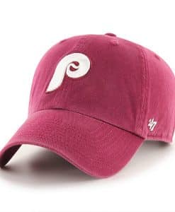 Philadelphia Phillies 47 Brand Cooperstown Cardinal Clean Up Adjustable Hat