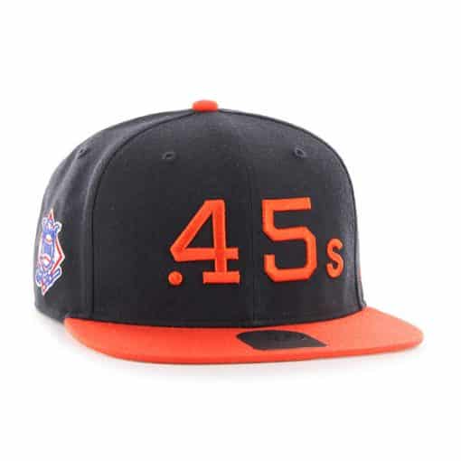Houston Astros 47 Brand Sure Shot Cooperstown Navy Orange Adjustable Hat