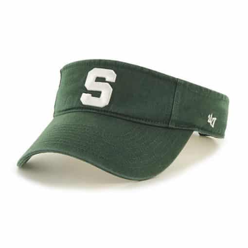 Michigan State Spartans 47 Brand Green Clean Up VISOR Adjustable Hat