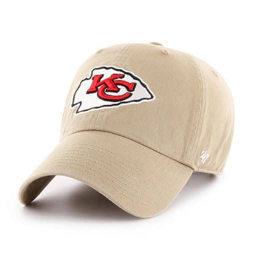 Kansas City Chiefs 47 Brand Khaki Clean Up Adjustable Hat