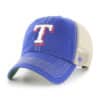 Texas Rangers 47 Brand Blue Trawler Clean Up Khaki Mesh Snapback Hat