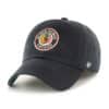 Chicago Blackhawks 47 Brand Vintage Black Franchise Fitted Hat