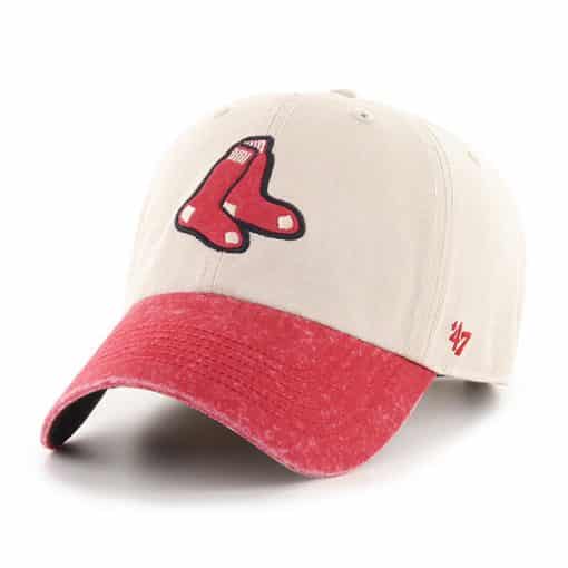Boston Red Sox 47 Brand Rivington Bone Clean Up Adjustable Hat