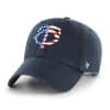 Minnesota Twins Red White & Blue 47 Brand Navy Clean Up Adjustable Hat