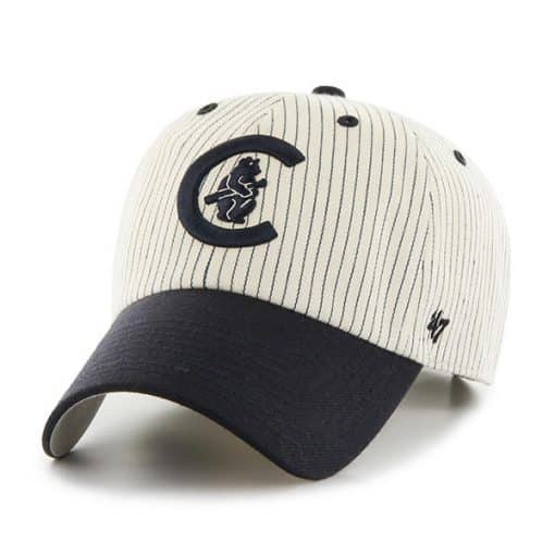 Chicago Cubs 47 Brand Navy Pinstripe Cooperstown Clean Up Adjustable Hat