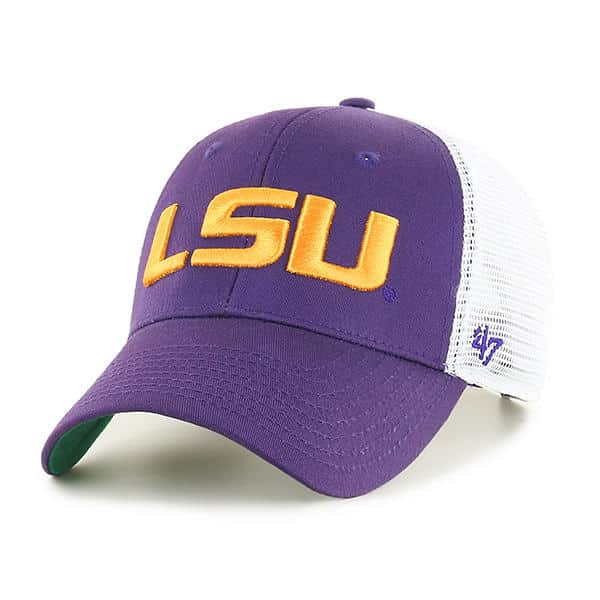 Louisiana State Tigers LSU 47 Brand Purple Branson MVP Mesh Adjustable ...