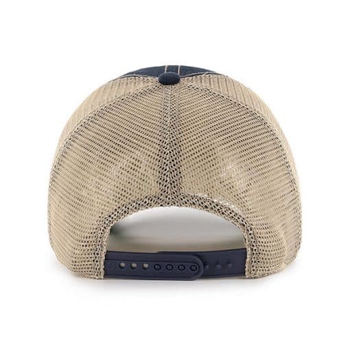 Michigan Wolverines 47 Brand Trawler Vintage Navy Clean Up Mesh Snapback Hat - Image 2