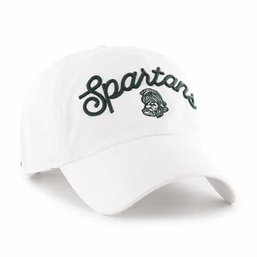 Michigan State Spartans Women's 47 Brand White Clean Up Adjustable Hat