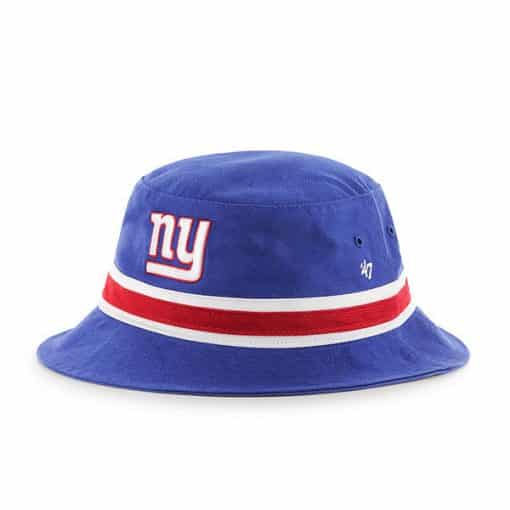 New York Giants 47 Brand Blue Striped Bucket Hat