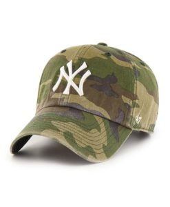 New York Yankees 47 Brand Camo Cargo Clean Up Adjustable Hat