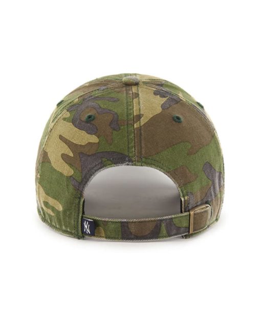 New York Yankees 47 Brand Camo Cargo Clean Up Adjustable Hat - Image 2