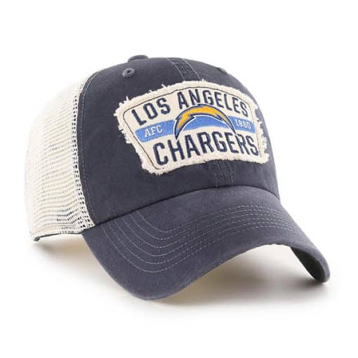 Los Angeles Chargers 47 Brand Vintage Navy Crawford Clean Up Adjustable Hat
