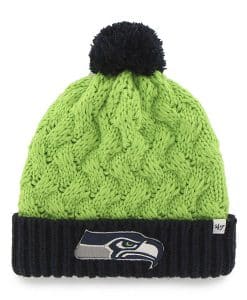 Seattle Seahawks Women's 47 Brand Matterhorn Lime Cuff Knit Hat