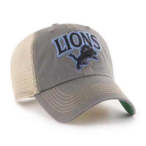 Detroit Lions 47 Brand Charcoal Tuscaloosa Clean Up Adjustable Hat