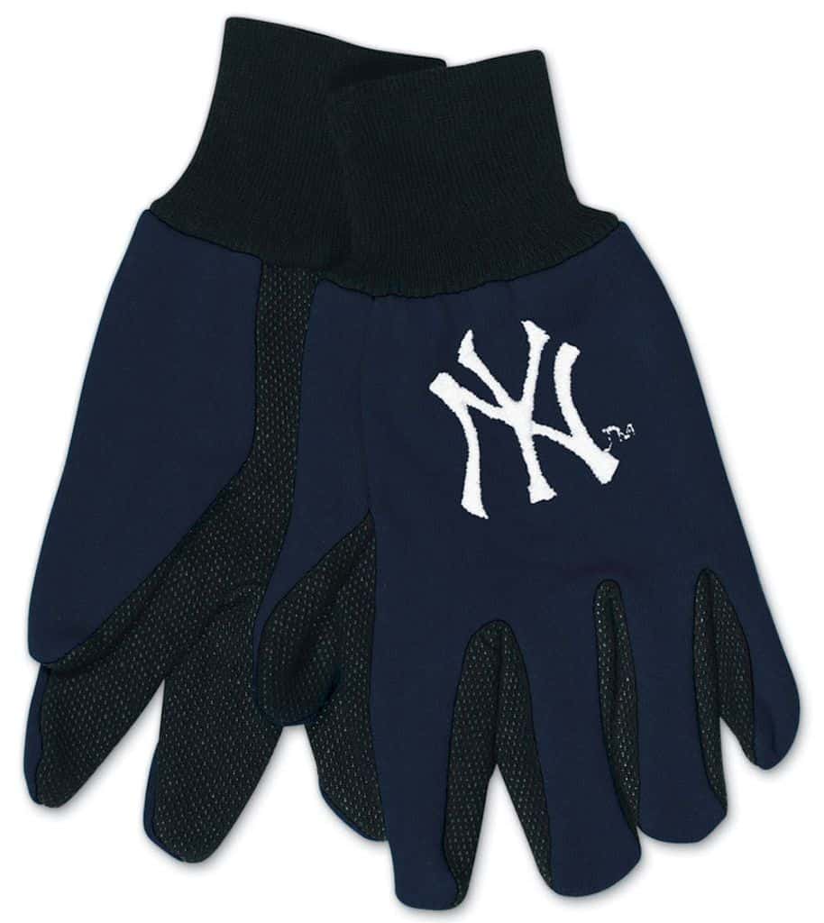 New York Yankees Two Tone Gloves Youth Size Detroit Game Gear