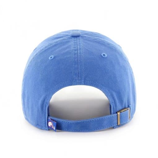 Quebec Nordiques 47 Brand Vintage Blue Raz Clean Up Adjustable Hat - Image 2