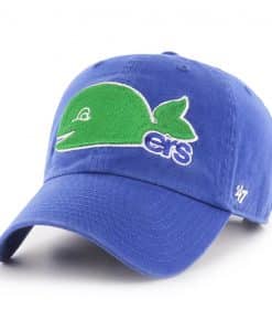 Hartford Whalers 47 Brand Vintage Royal Blue Clean Up Adjustable Hat