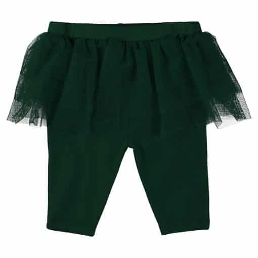 Michigan State Spartans Baby Girls Green White Creeper & Tutu Legging Set - Image 3