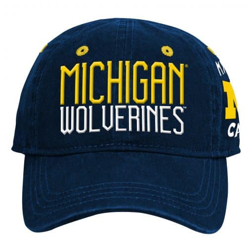 Michigan Wolverines INFANT Baby Navy My First Cap Hat - Image 2