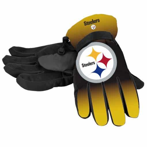 Pittsburgh Steelers Men's Big Logo Insulated Gloves
