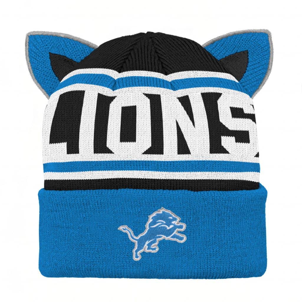 INFANT Blue Team Ears Cuff Knit Hat 