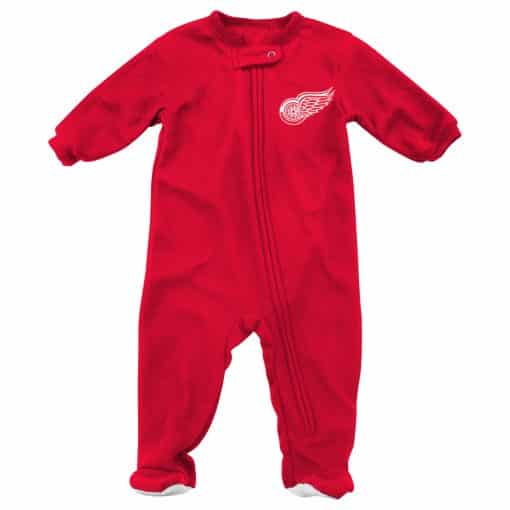 Detroit Red Wings Baby Red Zip Up Blanket Sleeper Coverall - Detroit ...