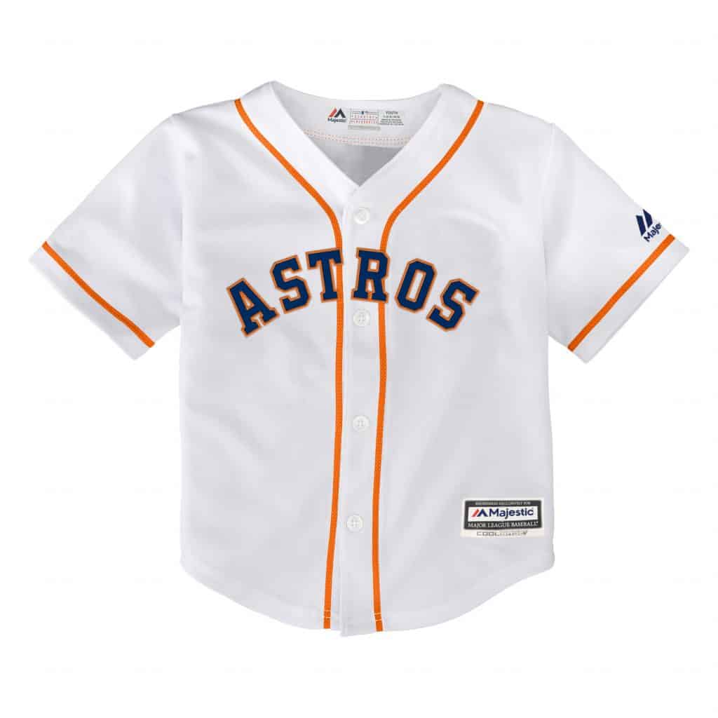 Houston Astros Baby Majestic White Home Jersey - Image 3