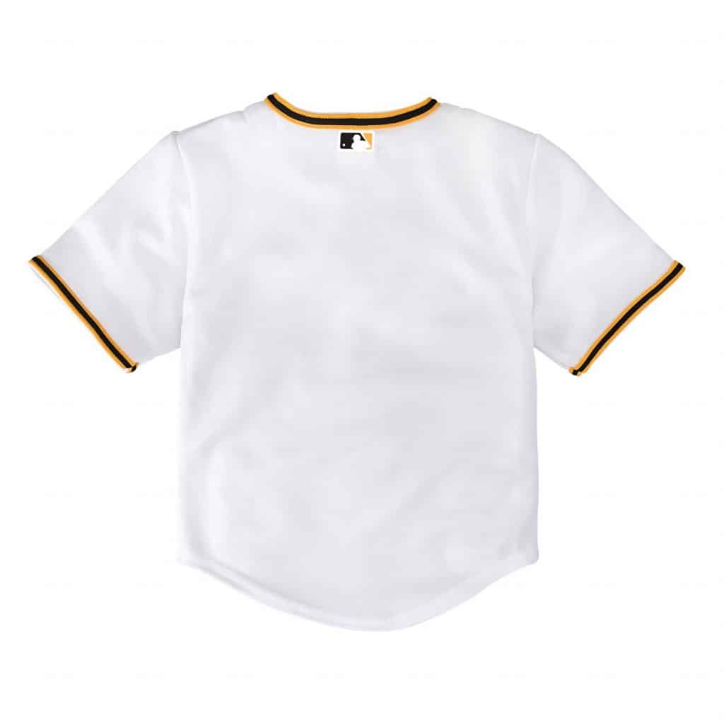 Pittsburgh Pirates Baby Majestic White Home Jersey - Image 2