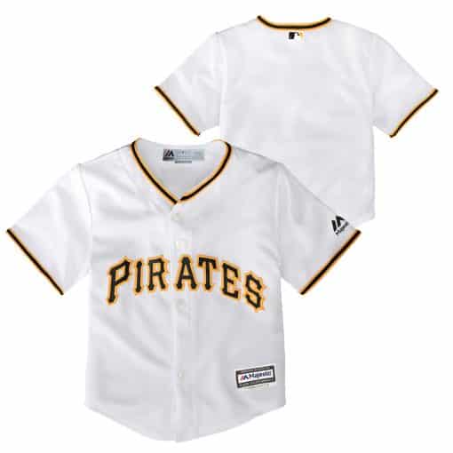 Pittsburgh Pirates Baby Majestic White Home Jersey
