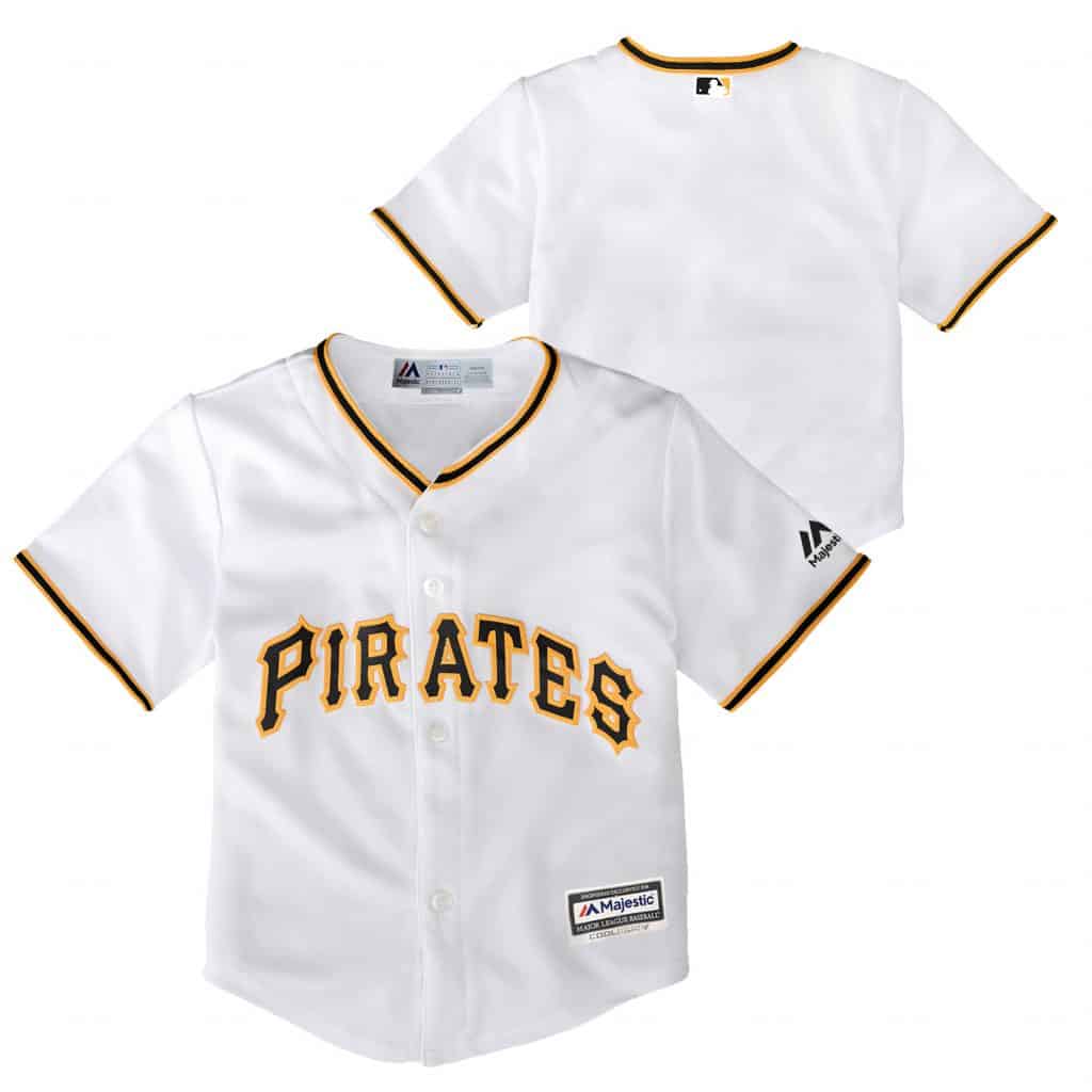 Pittsburgh Pirates Baby Majestic White Home Jersey