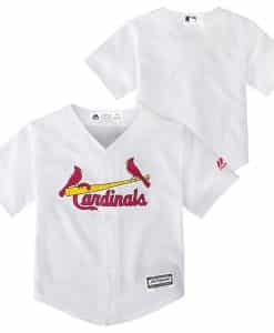 St. Louis Cardinals Baby Majestic White Home Jersey
