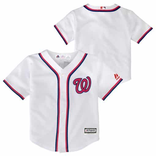 Washington Nationals Baby Majestic White Home Jersey