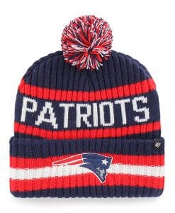 New England Patriots 47 Brand Light Navy Bering Cuff Knit Hat