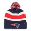 New England Patriots 47 Brand Light Navy Breakaway Cuff Knit Hat