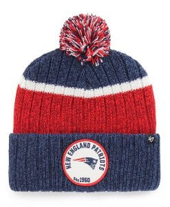 New England Patriots 47 Brand Light Navy Holcomb Cuff Knit Hat