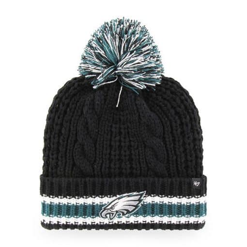 Philadelphia Eagles Women’s 47 Brand Black Sorority Cuff Knit Hat