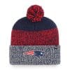 New England Patriots 47 Brand Light Navy Static Cuff Knit Hat