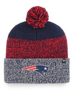 New England Patriots 47 Brand Light Navy Static Cuff Knit Hat