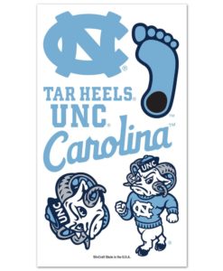 North Carolina Tar Heels Temporary Tattoos