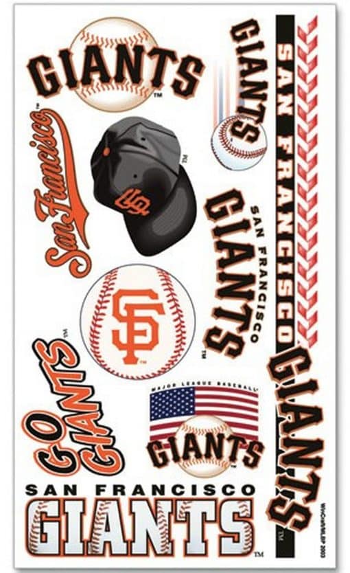 San Francisco Giants Temporary Tattoos