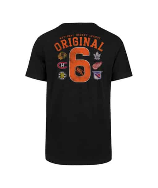 Original Six Men's 47 Brand Black Rival T-Shirt Tee
