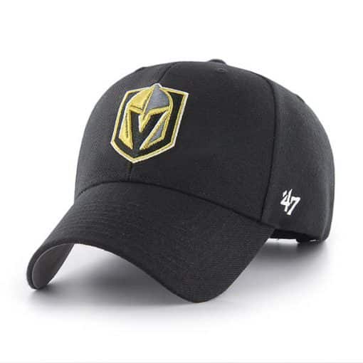 Vegas Golden Knights 47 Brand Black MVP Adjustable Hat