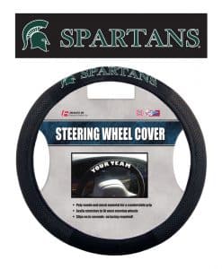 Michigan State Spartans Mesh Black Steering Wheel Cover