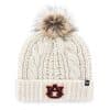 Auburn Tigers Women's 47 Brand White Cream Meeko Cuff Knit Hat