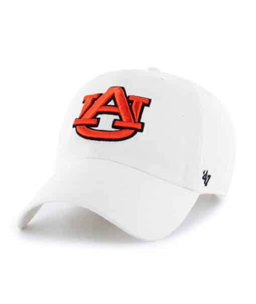 Auburn Tigers 47 Brand White Clean Up Adjustable Hat