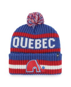 Quebec Nordiques 47 Brand Vintage Blue Bering Cuff Knit Hat