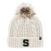 Michigan State Spartans Women's 47 Brand White Cream Meeko Cuff Knit Hat