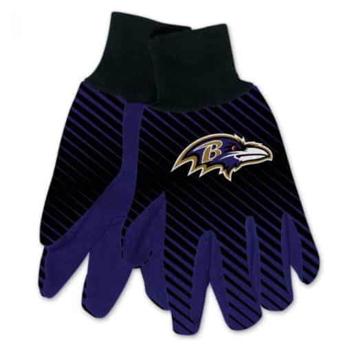 Baltimore Ravens Two Tone Adult Size Gloves