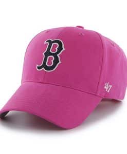 Boston Red Sox YOUTH 47 Brand Pink MVP Adjustable Hat